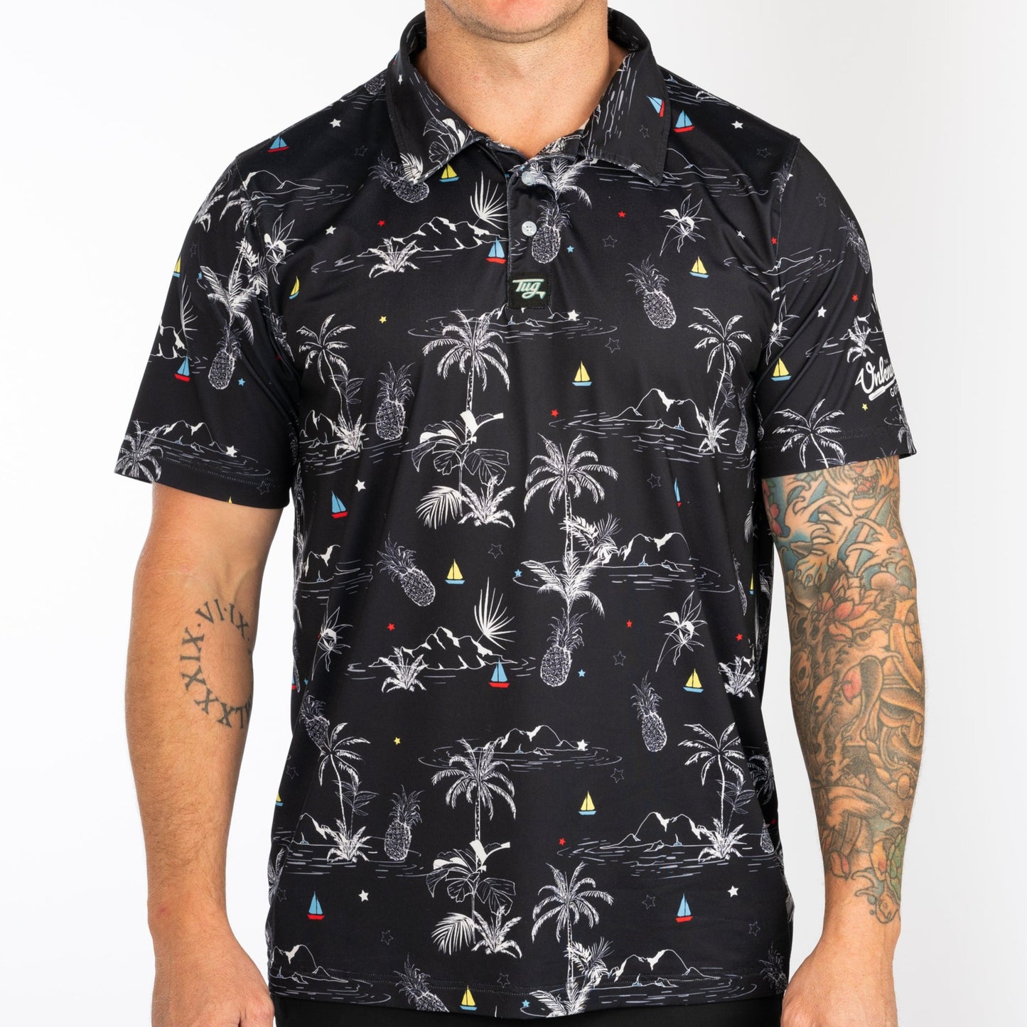 TUG Golf Polo | "Palm Swings”