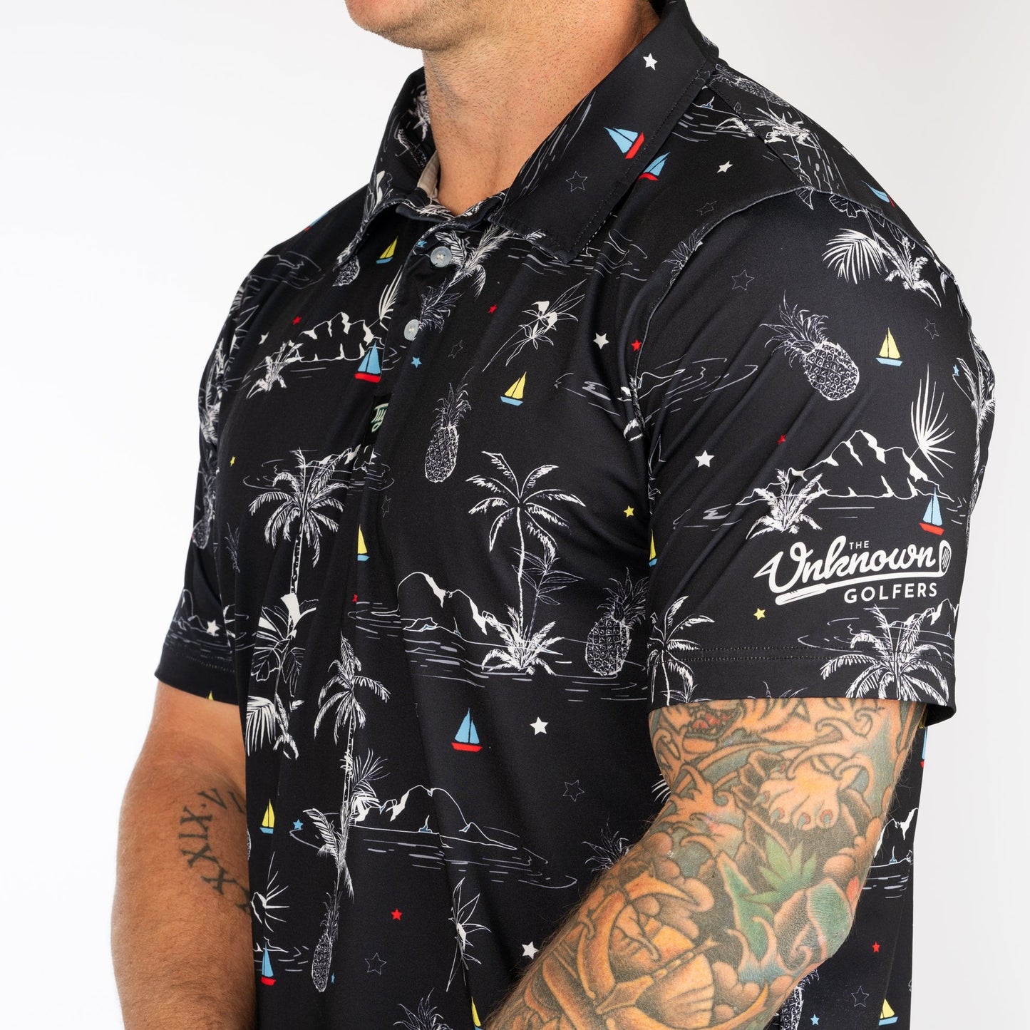 TUG Golf Polo | "Palm Swings”