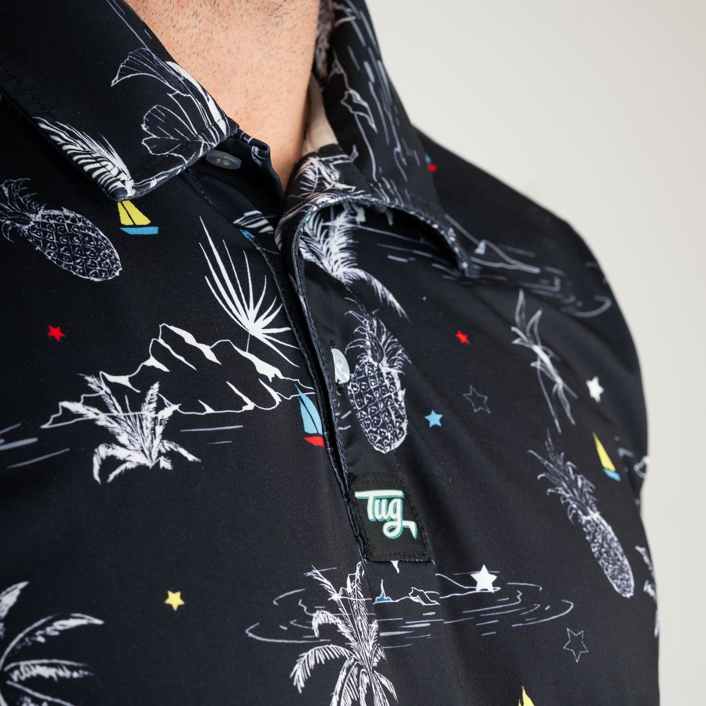 TUG Golf Polo | "Palm Swings”